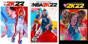 NBA 2K22 封面（標準版／跨世代版／75週年紀念版）